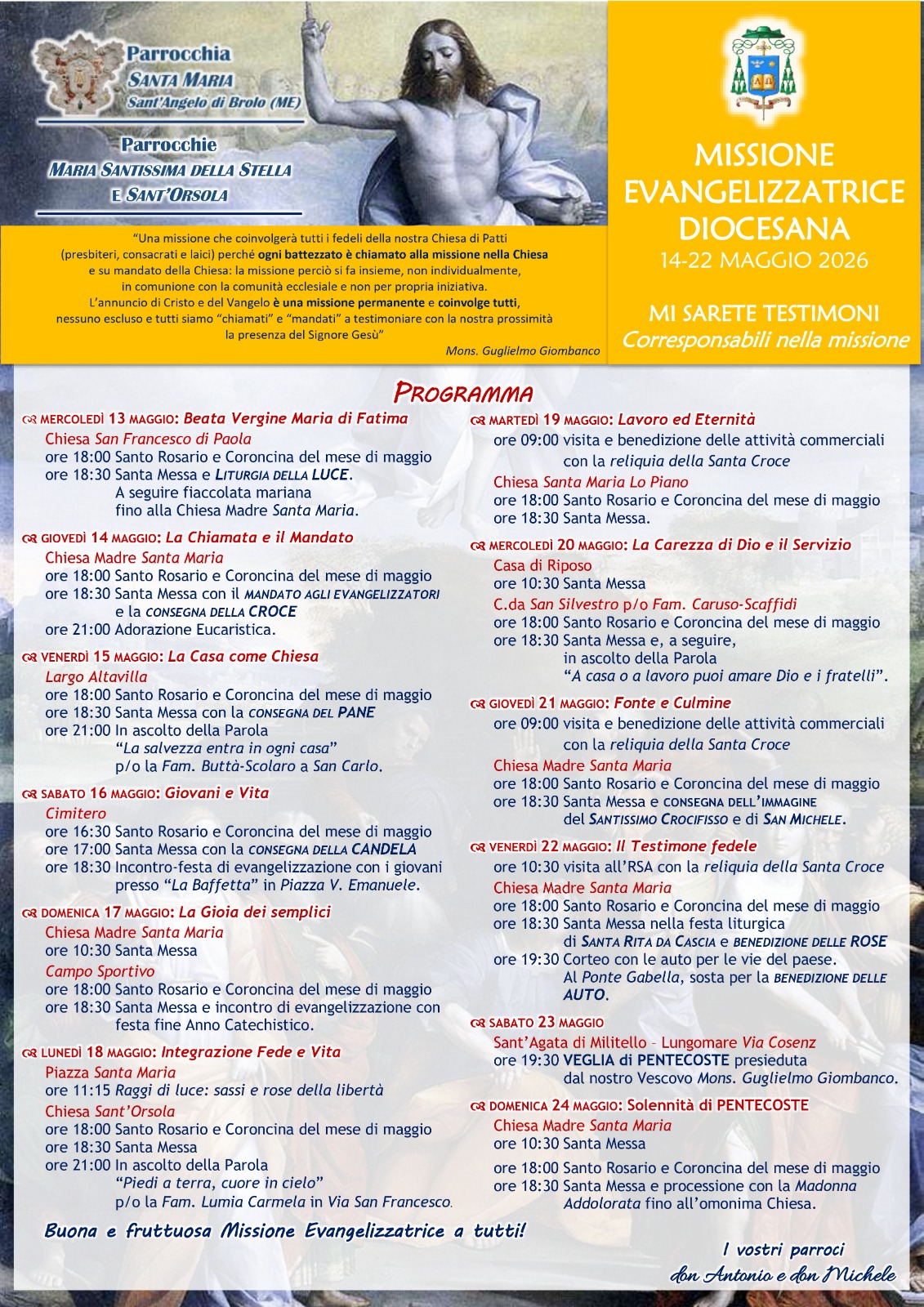 Immagine Settimana di evangelizzazione a cura della parrocchia