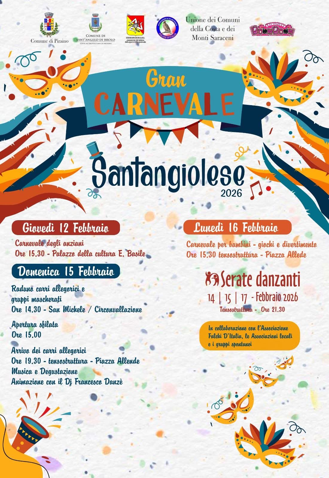 Immagine Il programma delle manifestazioni carnascialesche