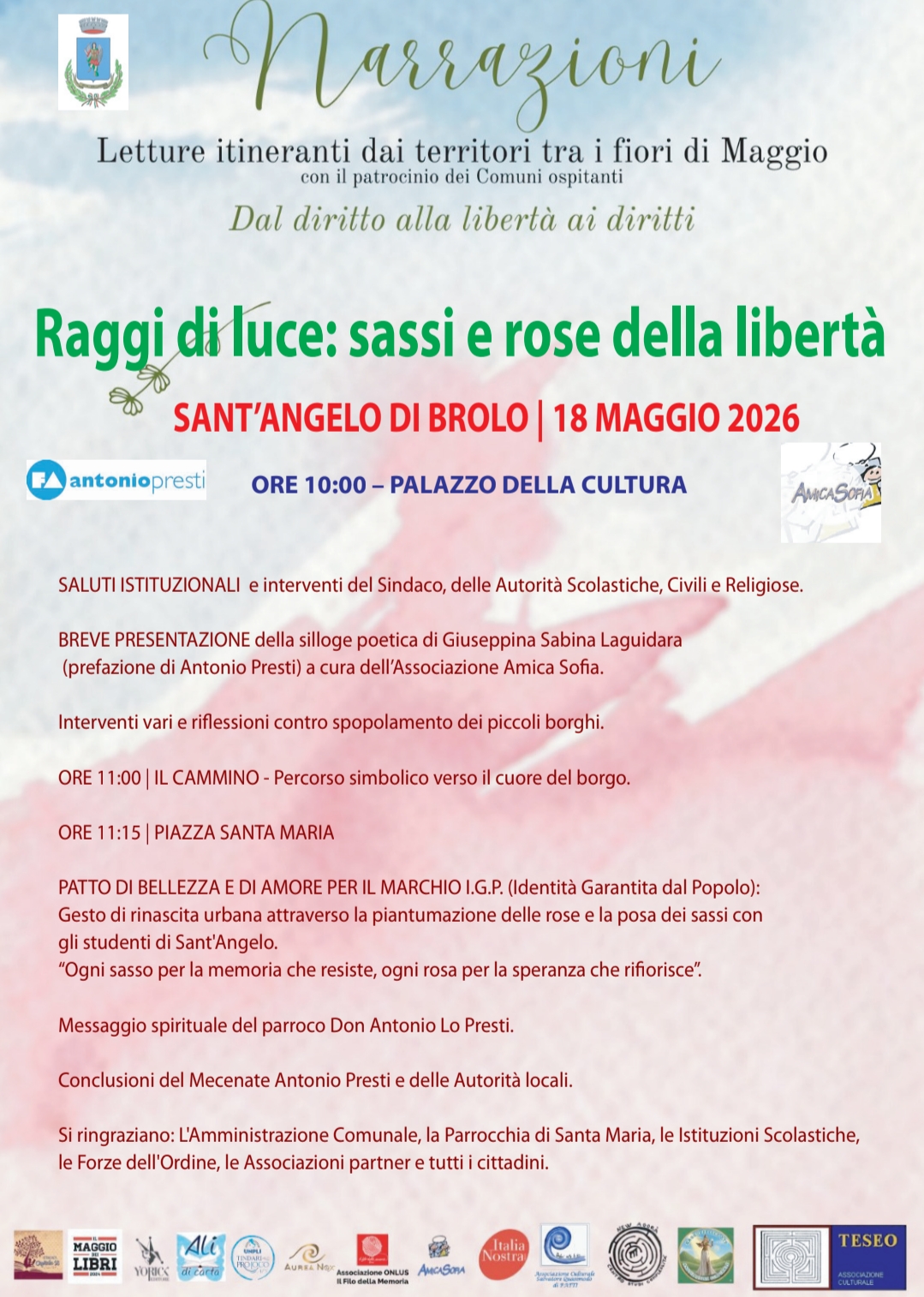 Immagine Raggi di luce: sassi e rose della libertà